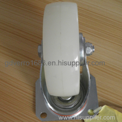 5 inches white PA industrial casters with roller bearing