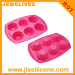 6 cavity daisy flower cupcake molds silicone bakeware moulds