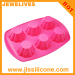 6 cavity daisy flower cupcake molds silicone bakeware moulds