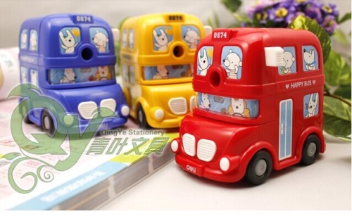 bus model / hand-operation / cute / creative pencil knife machine