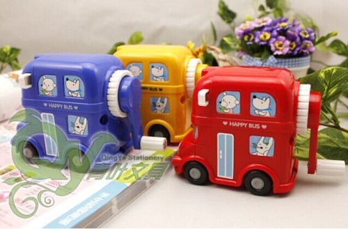 bus model / hand-operation / cute / creative pencil knife machine