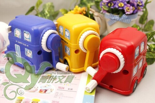 bus model / hand-operation / cute / creative pencil knife machine