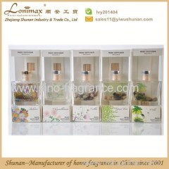 Home fragrance reed diffuser/ reed diffuser with stone in glass bottle