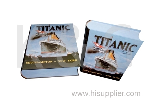 Titanic Patterned Book Shape Paper Box Set
