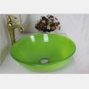 washing basin with bathroom faucet