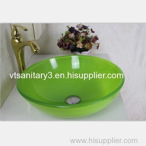 washing basin with bathroom faucet