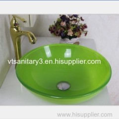 washing basin with bathroom faucet