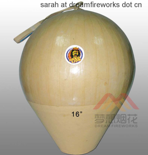 16" DISPLAY SHELL Chinese Fireworks Display Shell CYLINDER SHELL