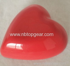 Plastic heart shape fruit bowl
