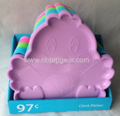 Easter duck egg shape plastic tray