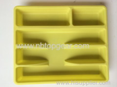 Food grade plastic rectangle cultery tray