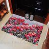 Non-Slip Rubber Floor Carpet With Beautiful Flower Design For Outdoor / Indoor Entrances