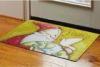 Heat Transfer Printed Rubber Floor Carpet Polyester With Cute Design For Home / Office