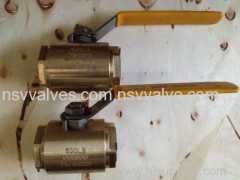 2PC Forged Ni-Al-Bronze Floating Ball Valve