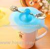 china supplier silicone cup cover with spoon holder any pantone colors are available