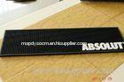 Black PVC bar mat , personalised bar runners Mat non phthalate