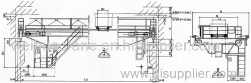 WEIHUA OVERHEAD TRAVELING CRANE WITH MAGNETIC LIFTING BEAM