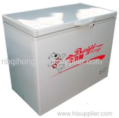 small top open single door chest freezer