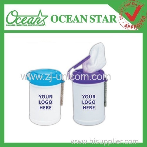 Sanitizer wipe for travel