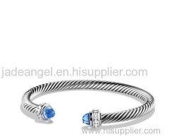 925 silver bracelets stelring silver bracelet 5mm blue topaz silver ice bracelet