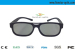 Better effect polarized lens 3d glasses high flexible plastic frame 3d glassed for adult