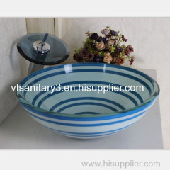 countertop hand painted ceramic bathroom sink