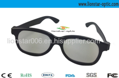 Classic 3d circular polarizer 3d glasses with colorful plastic frame for 3d image