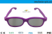 Classic 3d circular polarizer 3d glasses with colorful plastic frame for 3d image