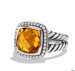 11mm lemon citrine albion ring sterling silver jewelry fashion ring
