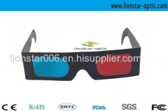 Durable paper cardboard 3d glasses good price 3d glasses with red cyan lens