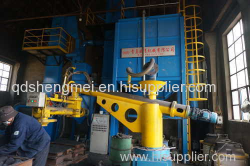 Resin sand reclaiming and molding line