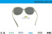 Milk White Frame Circular Polarized 3D Glasses for 3D Cinema and Family TV