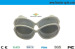 Milk White Frame Circular Polarized 3D Glasses for 3D Cinema and Family TV