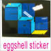 water proof eggshell stickers