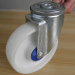 swivel white PP industrial casters with bolt hole fitting