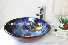 tempered glass vessel sink