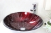 tempered glass bowl foiled glass sink