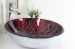 tempered glass bowl foiled glass sink