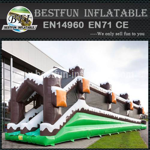 Inflatable Double Lane Slip Slide