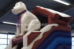 Beautiful polar bear inflatable slide