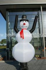 Customized inflatable snowman air dancer