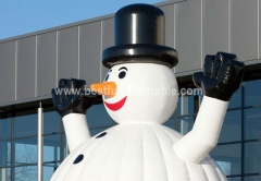 Giant inflatable bouncy castle snowman