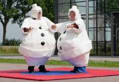 White Snowman Sumo Suit and inflatable wrestling suit for audlt