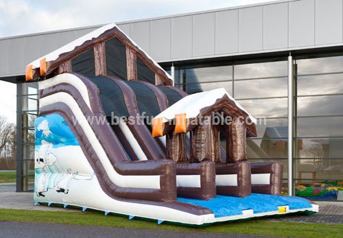 Winter hot sale cheap jungle inflatable slide