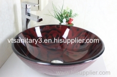 foiled glass sink washing basin