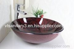 foiled glass sink washing basin