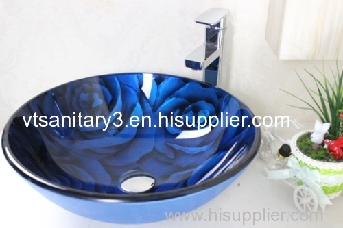 glass vessel sink bathroom basin