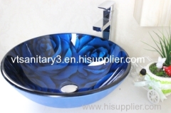 glass vessel sink bathroom basin