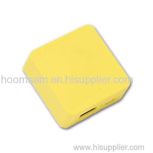 2000mAh Cube Power Bank, with Li Polymer Battery Cell
