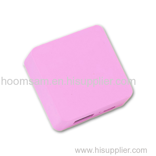 2000mAh Cube Power Bank, with Li Polymer Battery Cell